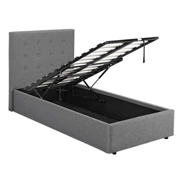 Lucca Plus 3.0 Single Bed Grey scaled